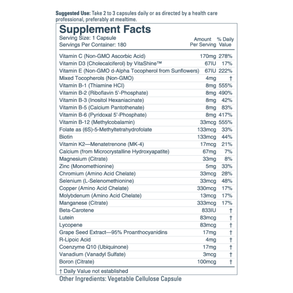 Doc's Daily Multi, 180 capsules - Image 2